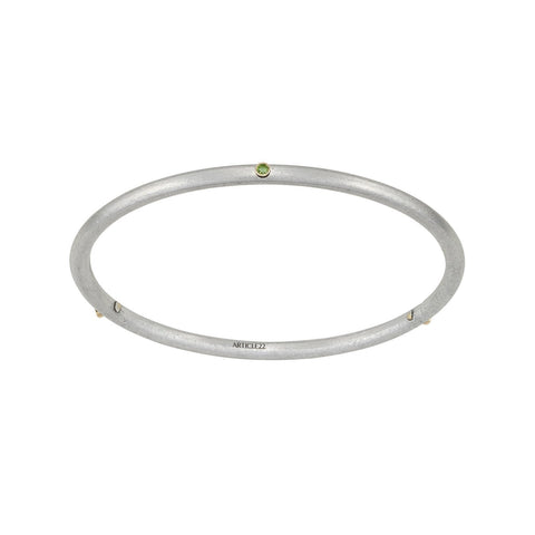 Birthstone 14K Skinny Bangle