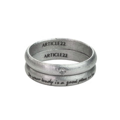 "in your body is a good place to be" Diamond Ring
