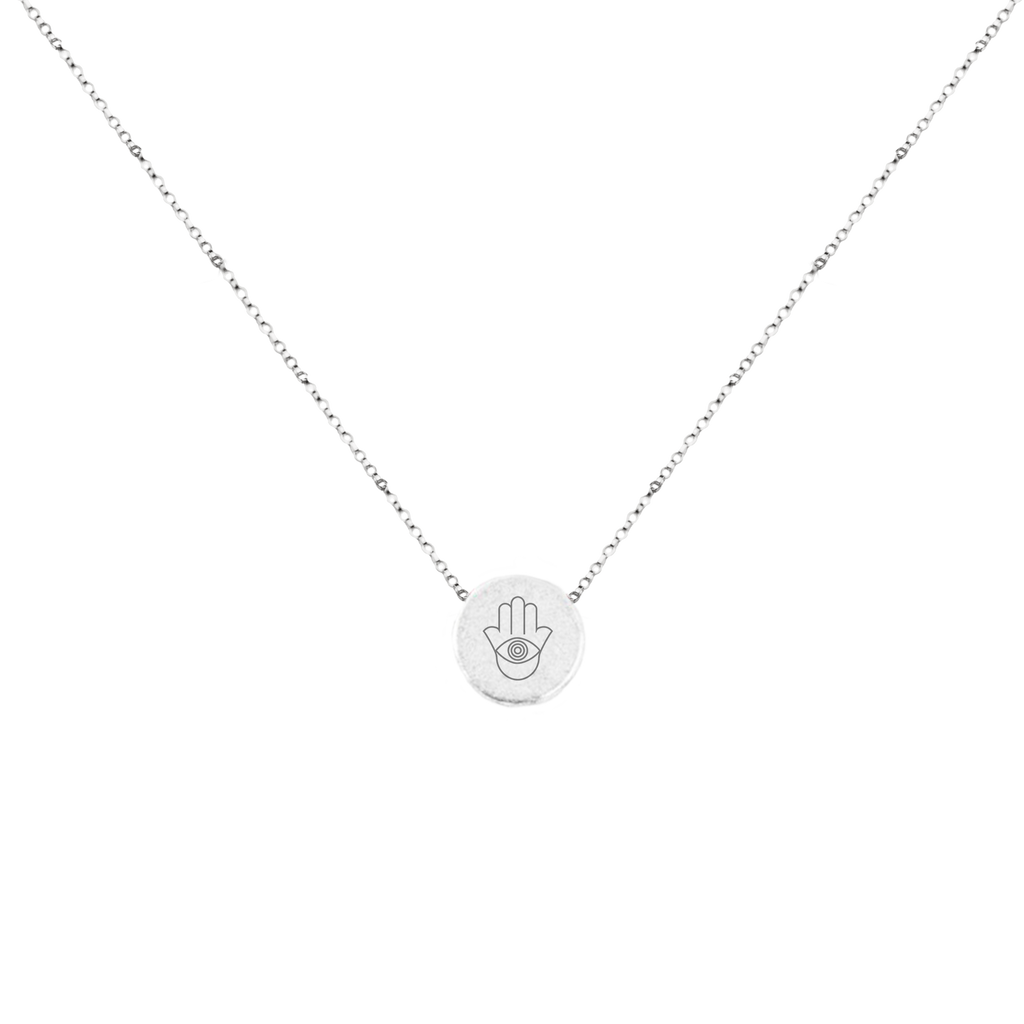"PROTECTING OTHERS IS PROTECTING YOURSELF" SILVER NECKLACE