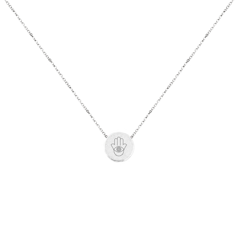 "PROTECTING OTHERS IS PROTECTING YOURSELF" SILVER NECKLACE