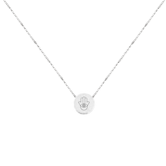 "PROTECTING OTHERS IS PROTECTING YOURSELF" SILVER NECKLACE