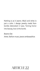 Beatrix Ost Black Hematite & Crystal Ring